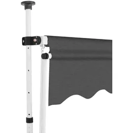 vidaXL Klemmmarkise 300 cm anthrazit