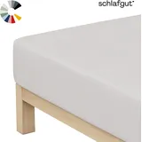 schlafgut Spannbettlaken Jersey 140 x 200 - 160 x 200 cm grau