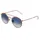 Ray-Ban Round Double Bridge RB3614N 90683F 51-22 transparent bronze-copper/light blue gradient