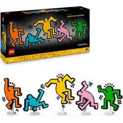 Konstruktionsspielsteine LEGO "Keith Haring – Tanzende Figuren (31216), LEGO ART", bunt, Spielbausteine, Kinder