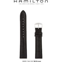 Hamilton Leder Boulton Band-set Leder-schwarz-18/16 H690.134.102 - schwarz