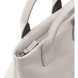 Dudu Ibiza Henkeltasche Leder Weiß/Grau