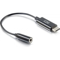 C2G USB to 3.5mm Adapter Schwarz,