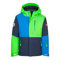 TROLLKIDS Hallingdal Jacke Hellgrün/Blau 164