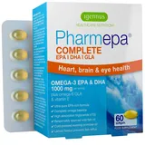Igennus Pharmepa Omega 3 1000mg EPA DHA Fettsäuren, IFOS-zertifiziert, hochdosiertes rtg Omega 3 mit GLA, Nachtkerzenöl, Zitronenaroma, 60 Weichkapseln