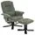 Idimex Relaxsessel Charly Textil 76 x 87 x 61 cm Grün/Schwarz mit Hocker