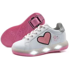 BREEZY ROLLERS 2195670, Blast LED, weiss/pink | Gr.: 37