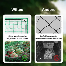 Wiltec Ladungssicherungsnetz 3x6 m Grün