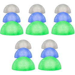 15er Set LED Deko Halbkugel Park Leuchten Effekt Hof Lampen IP44 Außen Strahler