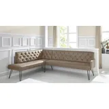 exxpo - sofa fashion »Doppio, Chesterfield Optik, komfortabel und bequem, hohe Designfüße«, Frei im Raum stellbar