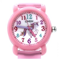 Kinderuhr Unicorn Einhorn 3D Rosa Pink KIDS Armbanduhr