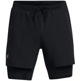 Under Armour Launch 5 2-in-1 Short Herren schwarz