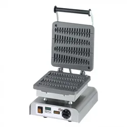 Neumärker Waffeleisen Lolly am Stiel mit Digitaltimer, Backplatten Grauguss