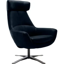 BeType Drehsessel Be Organic High Back 81 x 92 x 83 cm blau Polyester drehbar