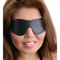 Leder und Klettverschluss Schlafmaske