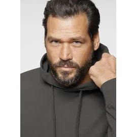 FRUIT OF THE LOOM FRUIT OF THE LOOM, Herren, Gr. S (40/42), grau (graphit), angeraute Sweatware, Obermaterial: 80% Baumwolle, 20% Polyester, unifarben, normal hüftbedeckend, Rundhals, Rippbündchen, Sweatshirts, mit Kängurutasche