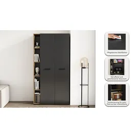 OTTO home Moid Computerschrank 88,2 x 41,5 x 174,6 Schwarz
