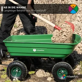 MIWEBA Dumper mit Kippfunktion und Traglast 300 kg rot