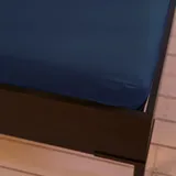 Kayori Spannbettlaken Jersey-Elasthan 160 x 220 cm blau