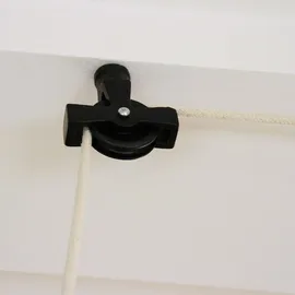 MonsterShop Hängender Deckentrockner 12 m Schwarz