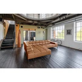 KAWOLA Ecksofa, L-Form rechts oder links Leder verschiedene Farben 321x216 cm braun