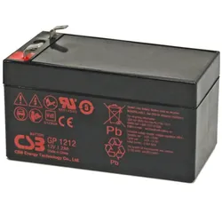 CSB GP1212 – 12V 1,2Ah AGM-Batterie | Kompakter Bleiakku VRLA