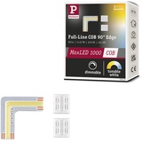PAULMANN 71117 MaxLED 1000 LED Strip Full-Line COB Ecke 0m 0,65W 2000lm/m 2.133LEDs/m Tunable White LED Band erweiterbar, Silber