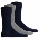 Hudson Socken Easy3 3-Pack 3-Paar Dunkelblau/Grau 43-46
