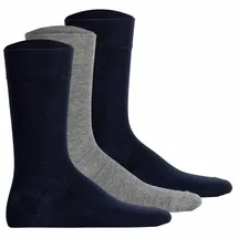 Hudson Socken Easy3 3-Pack 3-Paar Dunkelblau/Grau 43-46