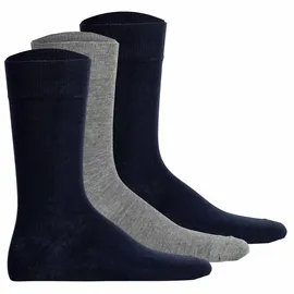 Hudson Socken Easy3 3-Pack 3-Paar Dunkelblau/Grau 43-46