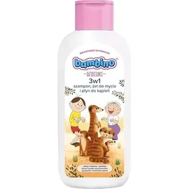 BAMBINO Kinder 3in1 Shampoo, Duschgel und Badeflüssigkeit Erdmännchen 400 ml