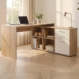 Finori Eckschreibtisch LONDON 1 Braun