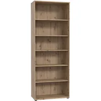 Forte Tempra Standregal 73,7 x 34,8 x 197,5 cm Braun