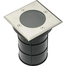 Gtv Bodeneinbaustrahler Metall GU10 IP67 50 W grau
