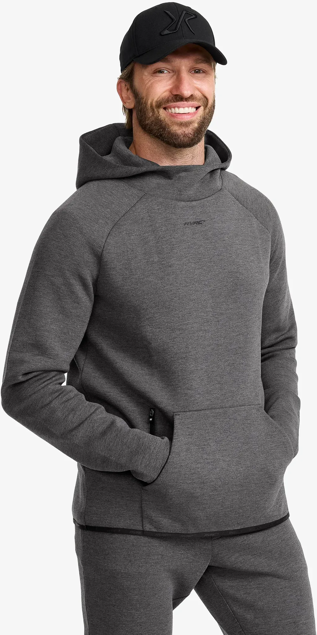 Street Scuba Hoodie Herren Dark Grey Melange, Größe:S - Herren > Oberteile > Hoodies & Sweatshirts - Grau