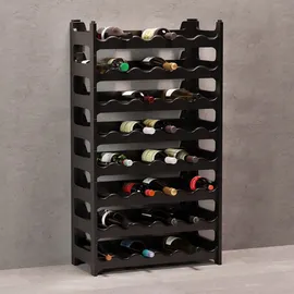 ARTECSIS Weinregal stapelbar 48 Flaschen Schwarz