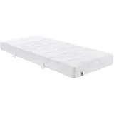 Irisette Lotus 7-Zonen Tonnentaschenfederkernmatratze, Härtegrad 4, 90 x 190 cm, Öko-Tex zertifiziert, produziert nach deutschem Qualitätsstandard