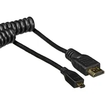 ATOMOS Micro HDMI auf HDMI 30-45cm Spiralkabel