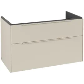 Villeroy & Boch Waschbeckenunterschrank 2 Auszüge 97,3 x 57,9 x 47,8 cm Beige