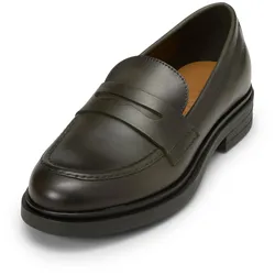 Loafer MARC O'POLO "aus Schafleder", Damen, Gr. 37, grün, Obermaterial: 100% Leder (Schaf), unifarben, Schuhe