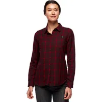 Black Diamond W Serenity Flannel bordeaux-vermilion plaid (9189) L