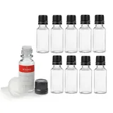 OCTOPUS Kanister 10x 20ml PET Flasche mit Tropfverschluss (G18) und Minitrichter