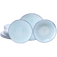 CreaTable Mediterran Tafelservice 12-tlg. blau/mehrfarbig