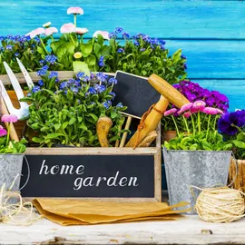 Relaxdays Zinktopf 5er Set Pflanzgefäße 2,6 l