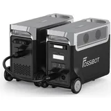 FOSSIBOT F3600 Pro 7680Wh/3600W(7200W Peak) Powerstation, mit LiFePO4 Zusatzakku,Tragbare Solargenerator mit USV für zu Hause Wohnmobil Notfall