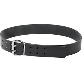 FHB Doppeldorn-Ledergürtel grau/schwarz 70