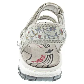 Rieker Riemchensandale Damen Hellgrau Multicolor 40