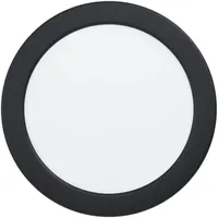 EGLO LED-Einbauspot Fueva 5 Ø 16,6 cm 4.000K Schwarz