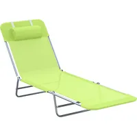 Outsunny Gartenliege 182 x 56 x 25 cm Grün
