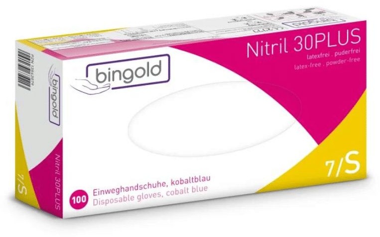 Bingold Nitril 30Plus Nitrilhandschuhe Handschuhe 100 St